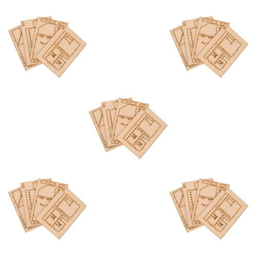 5Sets Bouwmodel 3D Kind Gouden Midden-Oost Design 2
