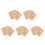 5Sets Bouwmodel 3D Kind Gouden Midden-Oost Design 5