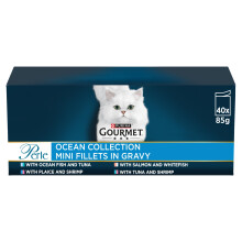 GOURMET Perle Ocean Collection Adult Wet Cat Food Mini Fillets in