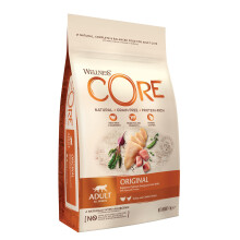 Wellness CORE Original 4 kg, Chicken & Turkey – Dry Cat Food for Adult Cats, Gra