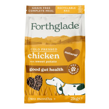 Forthglade Dry Dog Food, Cold Pressed (2kg), Hypoallergenic and Grain Free Dog F