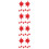 32Pcs Christmas Red Felt Cutlery Holders Tree Shape Party Decor 10