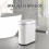 Sensor Trash Can Slim 2-Gallon Waterproof Black White 6