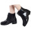 Botas de chuva femininas impermeáveis de cano curto e antiderrapantes. 3