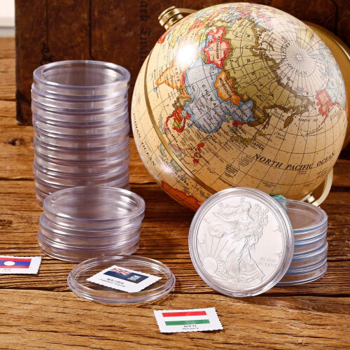 60-pak plastikmøntkapsler 41 mm diameter 1