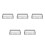 5Pcs Waterproof Outlet Box Cover 86 Type Adhesive Socket Protector 10