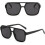 Γυαλιά ηλίου Retro70s Square Aviator για γυναίκες και άνδρες, vintage ορθογώνια γυαλιά ηλίου με 3