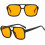 Γυαλιά ηλίου Retro70s Square Aviator για γυναίκες και άνδρες, vintage ορθογώνια γυαλιά ηλίου με 4