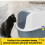 CAT CENTRE Hooded Cat Litter Tray, Dark Grey, Charcoal Filter, Deep 5