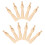 55Pièces Support D'aiguille Feutrage Bois Beige Ergonomique Couture 3