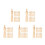 55Pièces Support D'aiguille Feutrage Bois Beige Ergonomique Couture 7