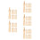 55Pièces Support D'aiguille Feutrage Bois Beige Ergonomique Couture 8
