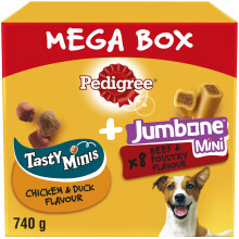 Pedigree Mega Box - Dog treat multipack with 3 Tasty Minis chicken