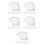 125Sheets Disposable Silver Aluminum Foil Lash Glue Stickers 5