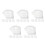 125Sheets Disposable Silver Aluminum Foil Lash Glue Stickers 6