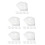 125Sheets Disposable Silver Aluminum Foil Lash Glue Stickers 7