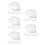 125Sheets Disposable Silver Aluminum Foil Lash Glue Stickers 9