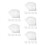 125Sheets Disposable Silver Aluminum Foil Lash Glue Stickers 10