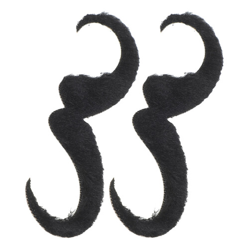6Pièces Moustaches Fausses Décoratives Pour Fêtes Et Spectacles 2