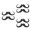 6Pièces Moustaches Fausses Décoratives Pour Fêtes Et Spectacles 7