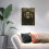 Quadro decorativo de parede com cabeça de lobo, 30x40cm (12x16 polegadas) – Ideal para quarto, estúdio e espaço masculino – Compatível com 5