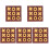 5Sets Gold Kinder Schachbrett Intelligentes Lernspielzeug 2