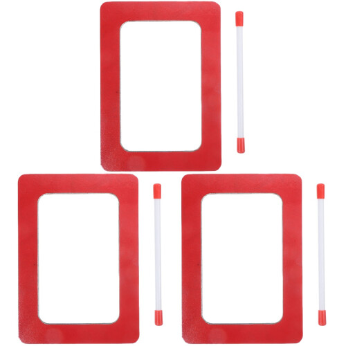 3Sets Kinder Hand Drum Rood Compact Percussie Speelgoed Voor Optredens 1