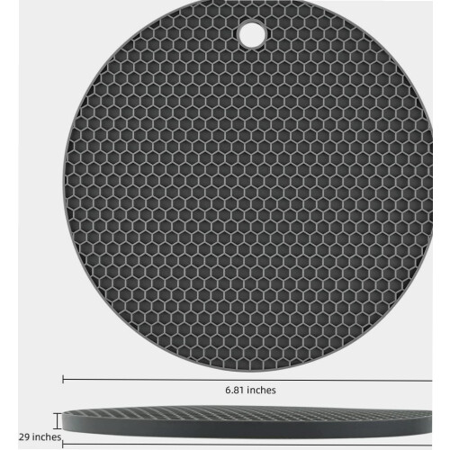 Silikon-Untersetzer-Set, 4-teilig – Runde, hitzebeständige Pads 1