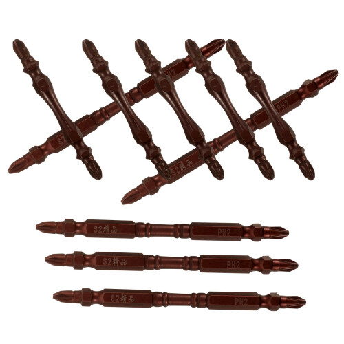 40Stk Drillbit Set Impact Schraubbit Verlängerung Robust Dunkelbraun 1