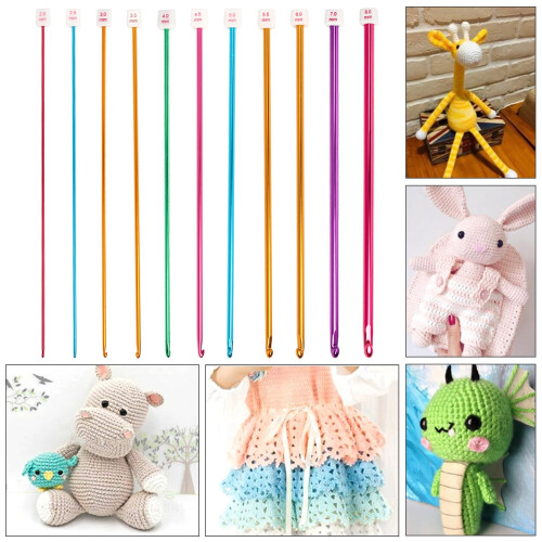Warkul Crochet Tool Kit with 11 Pcs Hooks and Needles 2