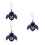 3Pièces De Violet Quartz Pendentif 6