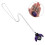 3Pièces De Violet Quartz Pendentif 11