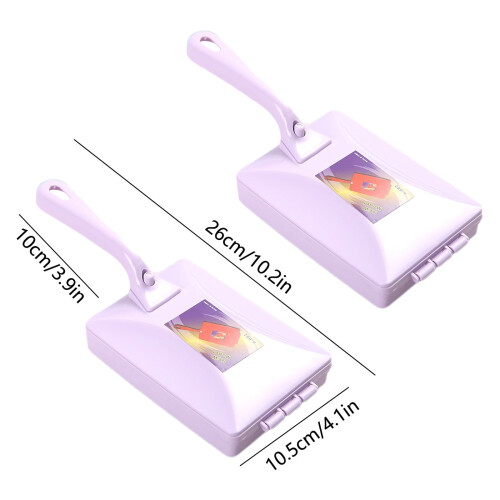 Double Roller Lint Brush for Carpets & Upholstery 2 Pack 2