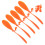 20Ensembles Hélices Plastiques Orange Pour Modèles DIY Éducatif 3