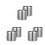 6Stk Frothing Cups Milch Kaffeekännchen Silber 4