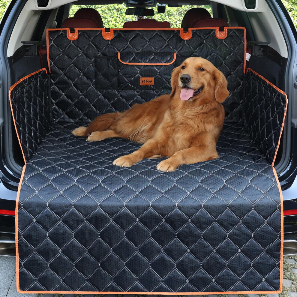 Kyg Car Boot Protector, Waterproof, Nonslip, Boot Liner For Dogs, Heavy-Duty Dog Car Seat Cover With Bumper Protection, Scratch-Proof & Dura
