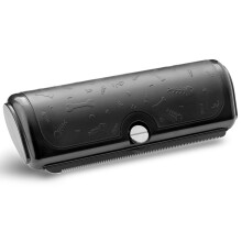 PetPog Dog & Cat Deshedding Brush for Short & Medium Coats, Black