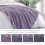 Κουβέρτα Fleece King Size για Κρεβάτι, 90x104 ίντσες κομψή βελούδινη μαλακή κουβέρτα Jacquard, 5