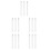 15Pcs Toilet Brush Handle Adapter White Plastic Iron Easy Install Pole 5