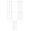 15Pcs Toilet Brush Handle Adapter White Plastic Iron Easy Install Pole 7