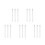 15Pcs Toilet Brush Handle Adapter White Plastic Iron Easy Install Pole 9