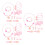 3Sets Schmuck Set Pink Armband Halskette Mit 2