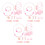 3Sets Schmuck Set Pink Armband Halskette Mit 3