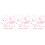 3Sets Schmuck Set Pink Armband Halskette Mit 5