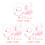 3Sets Schmuck Set Pink Armband Halskette Mit 6