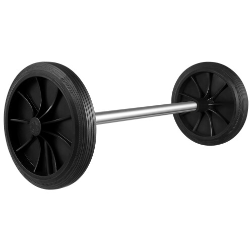 1 Set Wheel for Trash Bin Black Plastic Garbage Can Accessories Simple Design 2