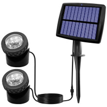 Solar Pond Spotlights, LED Solar Underwater Lights with Dual Waterproof Submarine Landscape Spotlight Lighting B