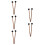 10Pièces Mallets Bois Durables Pour Batterie Mains Percussion Variées 8