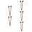 10Pièces Mallets Bois Durables Pour Batterie Mains Percussion Variées 10