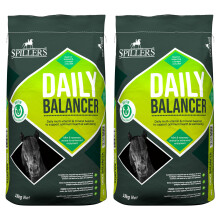SPILLERS Daily Balancer Horse Feed 15KG x 2, Mint & Rosemary – Contains Vitamins, Minerals including Biotin – Provides Balanced Diet for Hor